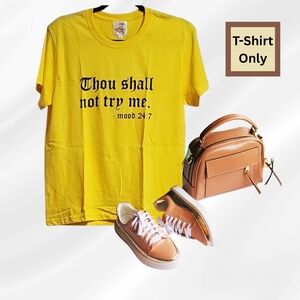 Mood 24/7 T-Shirt (Yellow) available in Plus Size